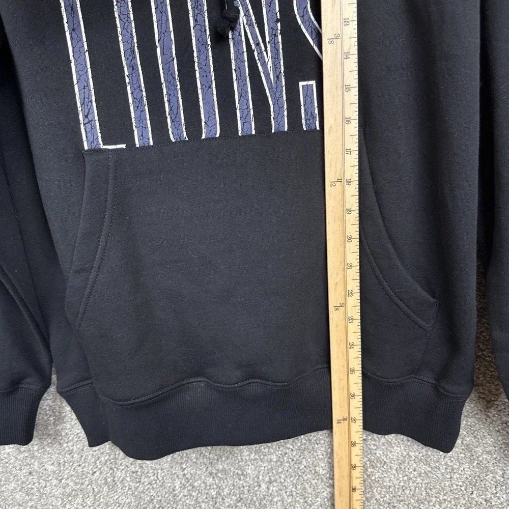 Mitchell & Ness Penn‎ State Nittany Lions Hoodie Mens Small Black Cracked Print